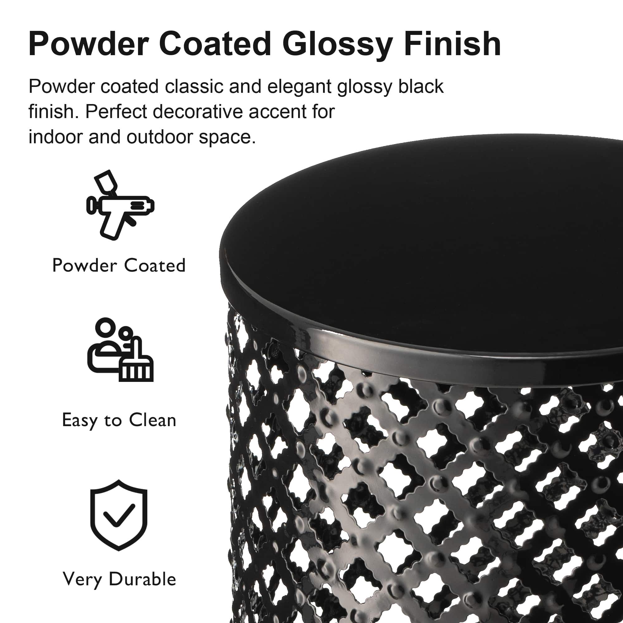 Glitzhome® Multifunctional Metal Garden Stool Set